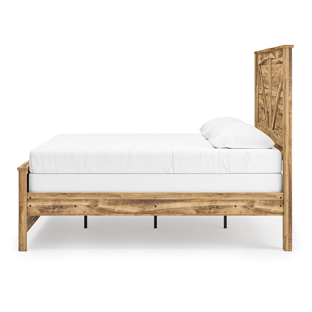 Maystonna King Crossbuck Panel Bed Signature Design by Ashley® Bedroom