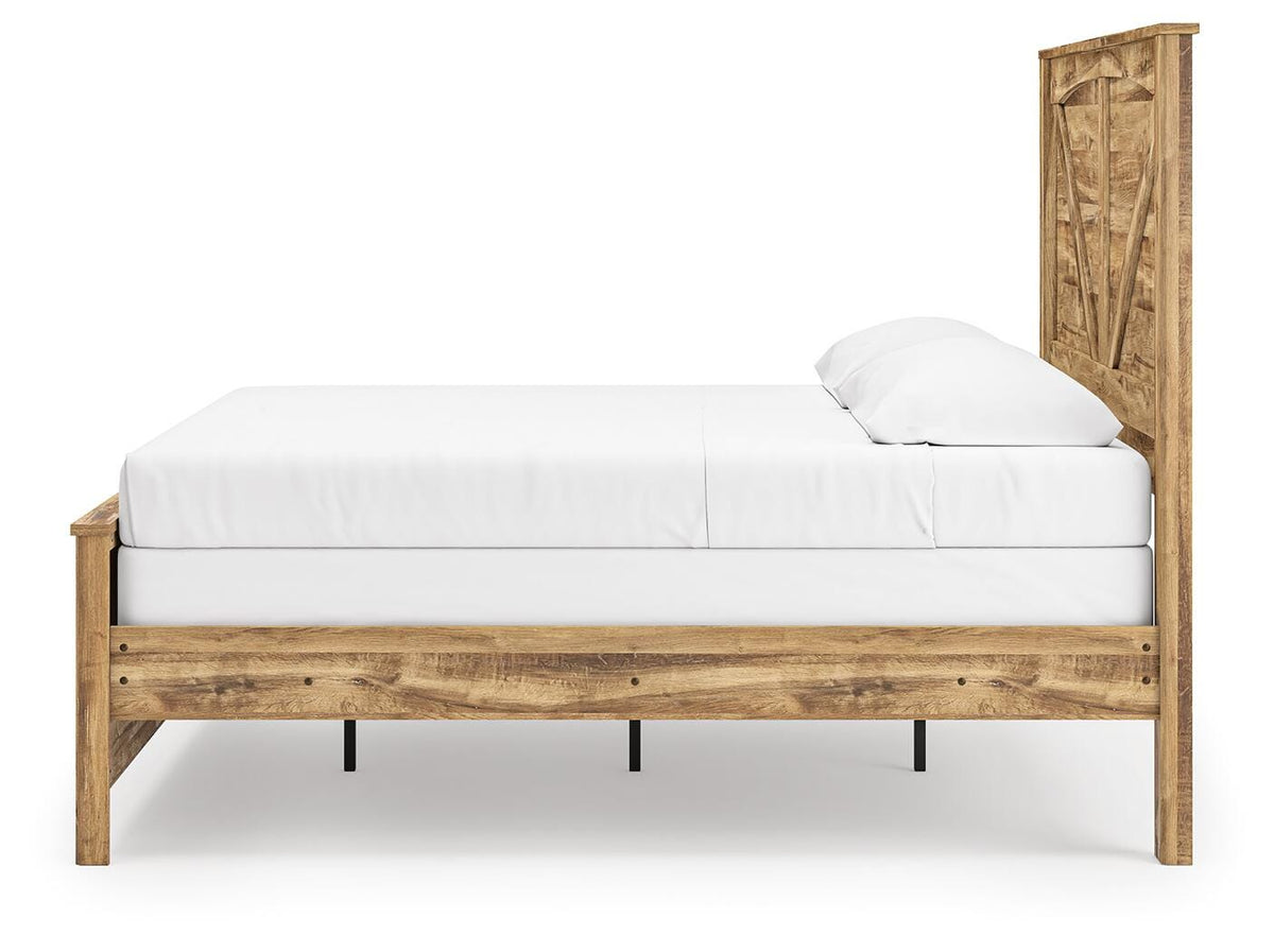 Maystonna King Crossbuck Bed, Dresser, Mirror and Nightstand Signature Design by Ashley® Bedroom