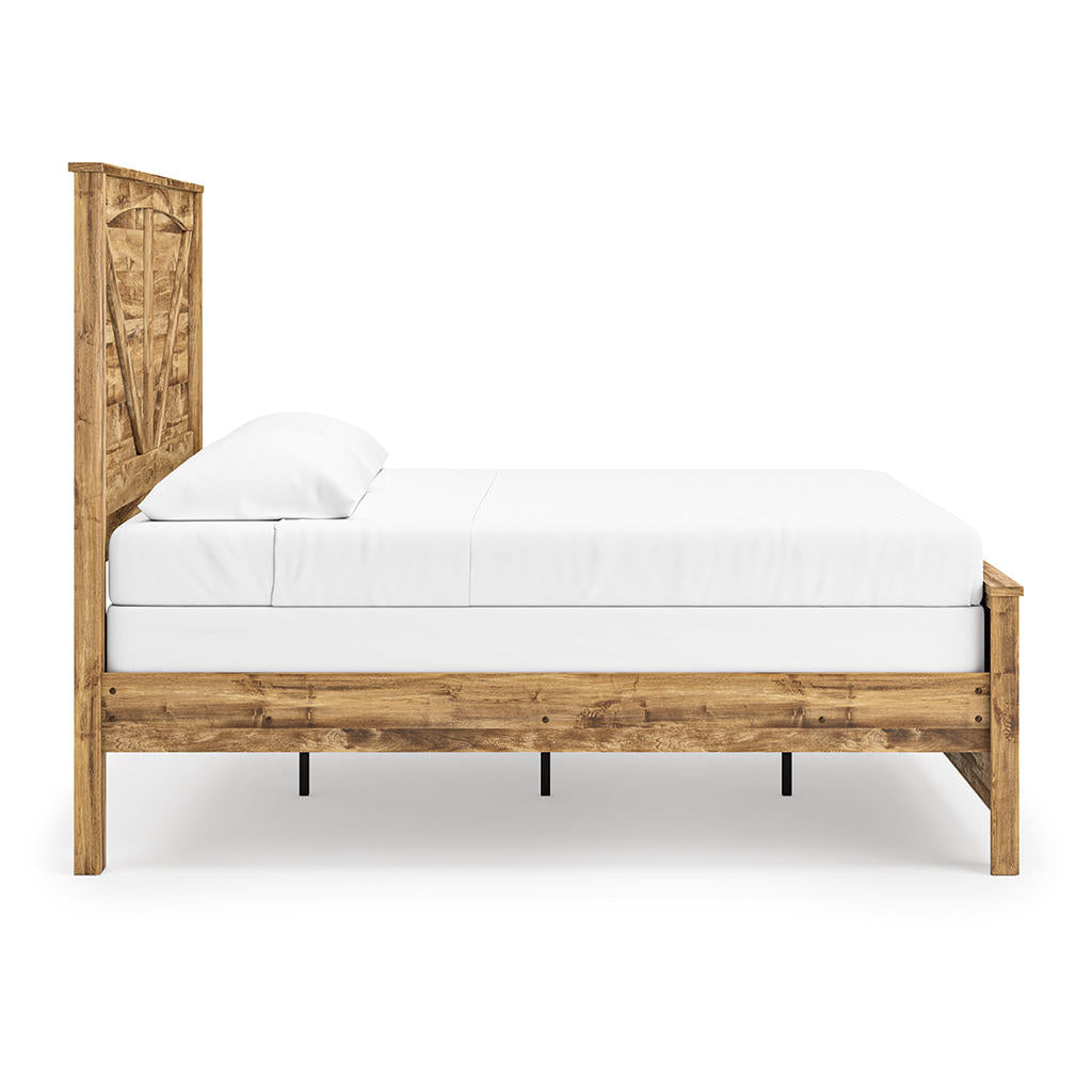 Maystonna King Crossbuck Panel Bed Signature Design by Ashley® Bedroom