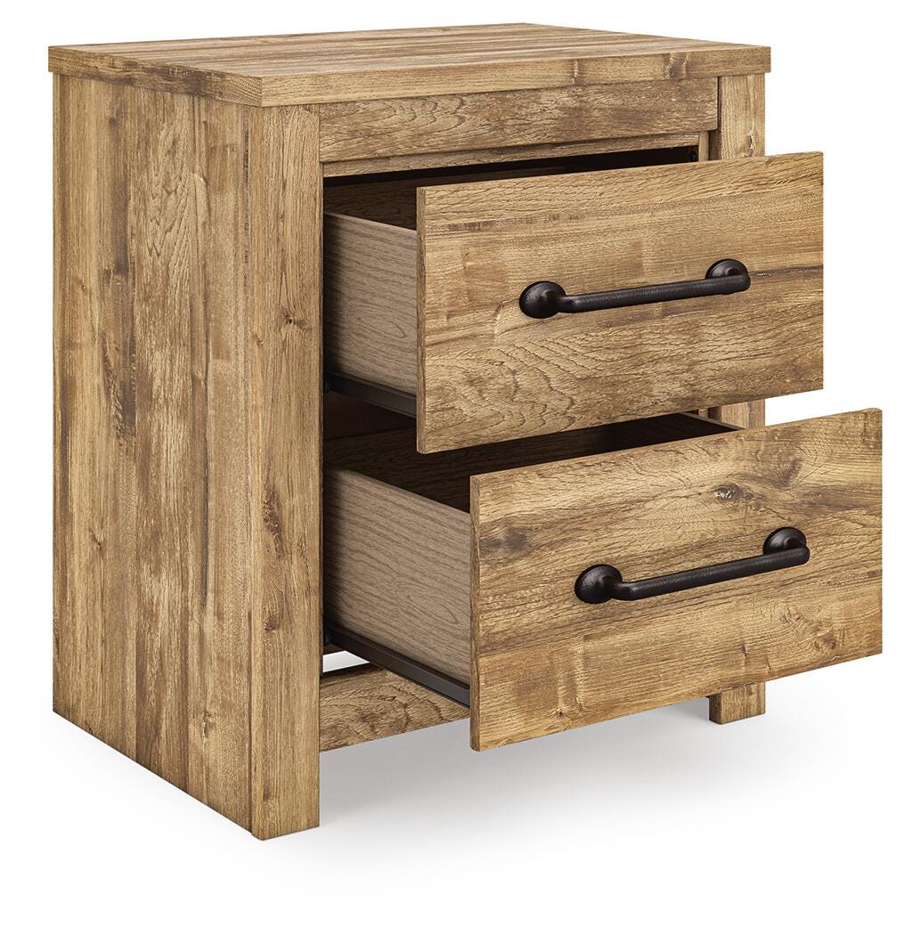 Maystonna Queen Crossbuck Panel Bed, Dresser, Mirror and Nightstand Signature Design by Ashley® Bedroom