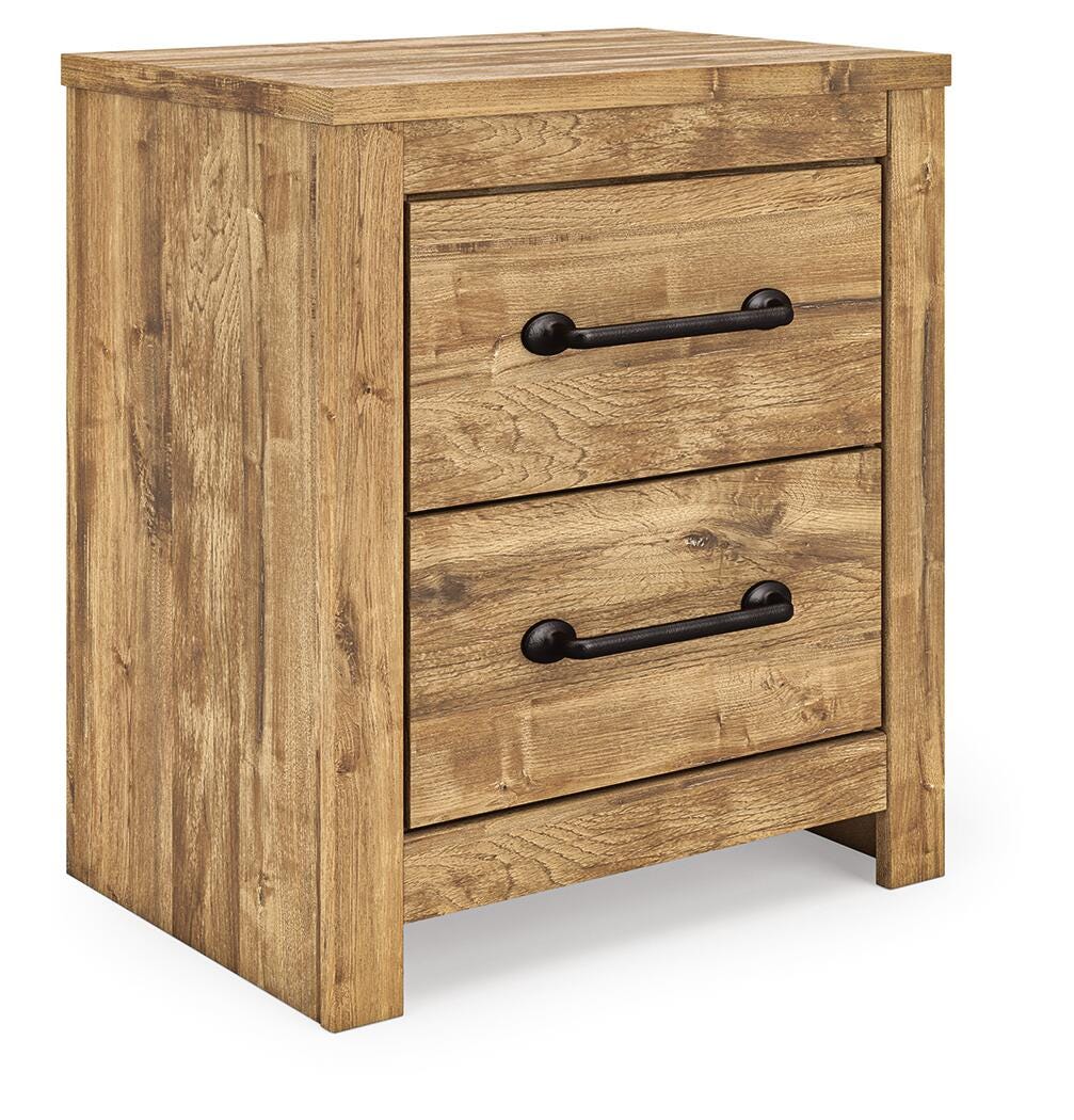 Maystonna Queen Crossbuck Panel Bed, Dresser, Mirror and Nightstand Signature Design by Ashley® Bedroom