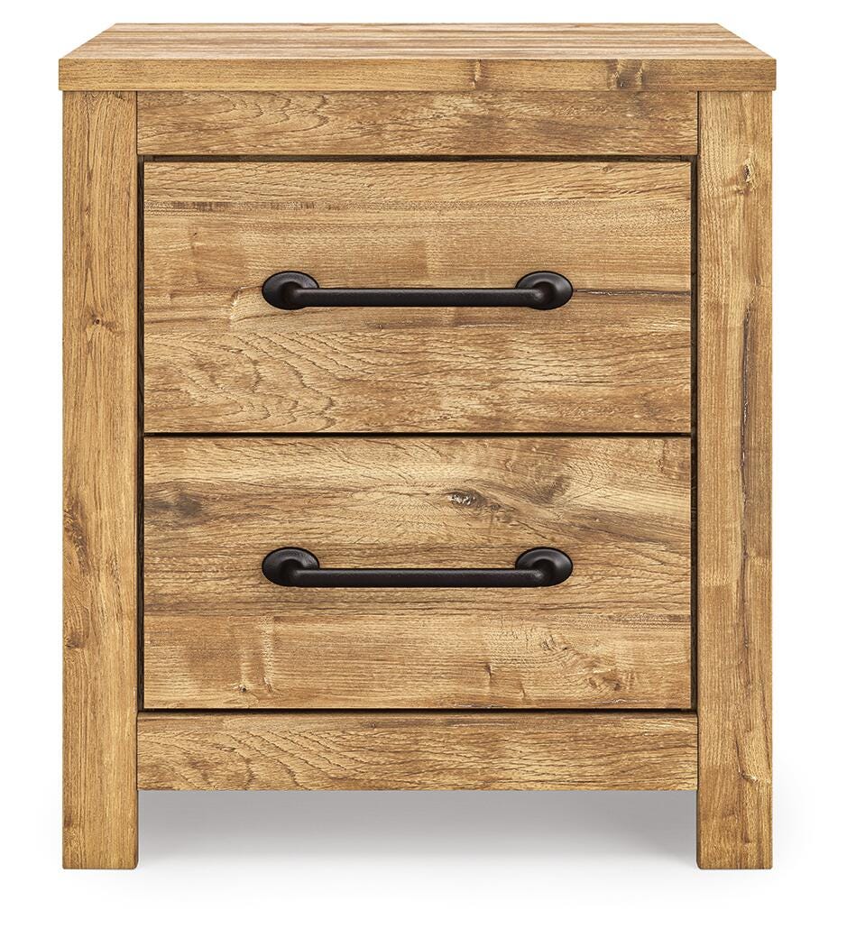 Maystonna Queen Crossbuck Panel Bed, Dresser, Mirror and Nightstand Signature Design by Ashley® Bedroom
