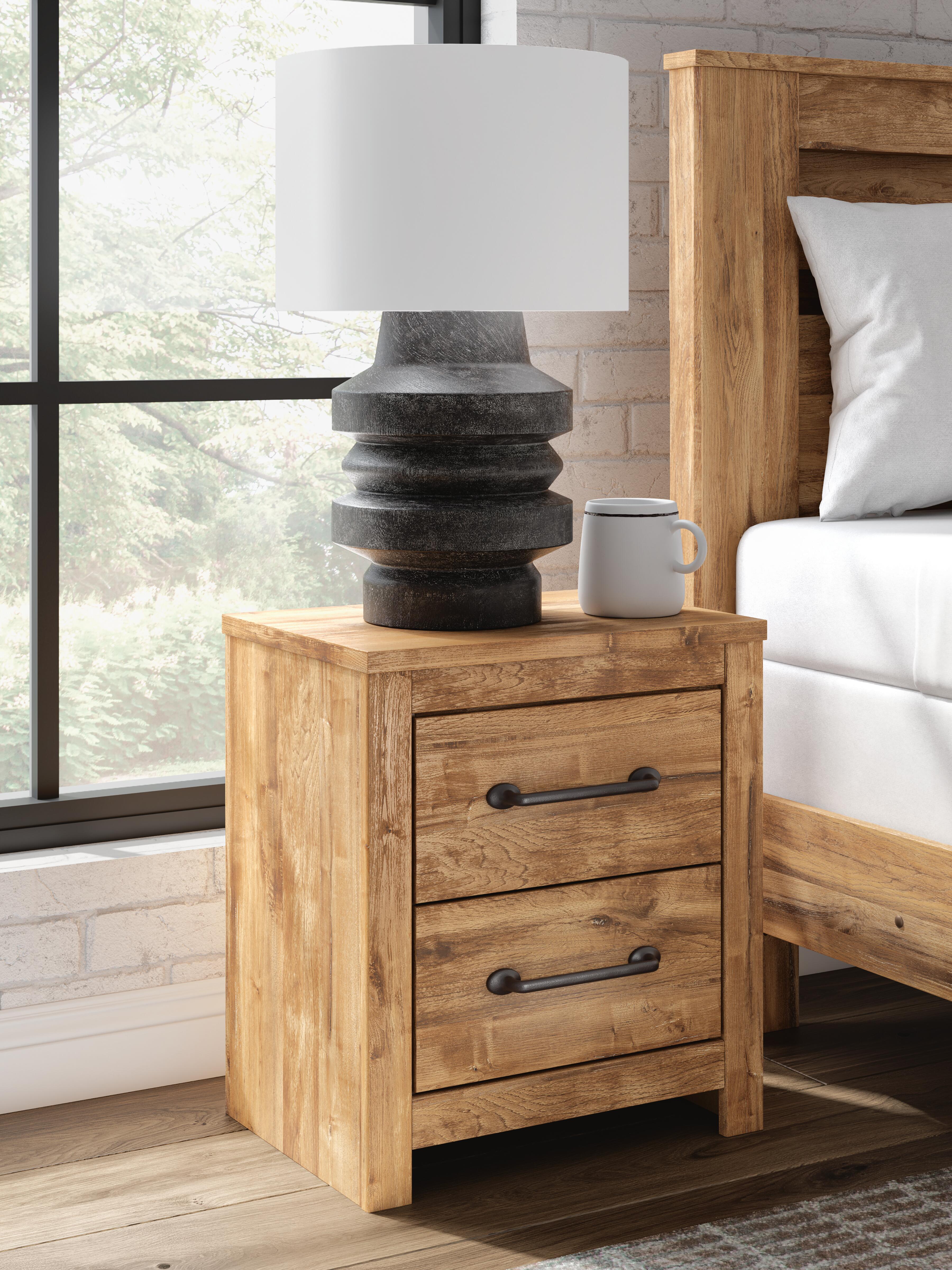 Maystonna Queen Crossbuck Panel Bed, Dresser, Mirror and Nightstand Signature Design by Ashley® Bedroom