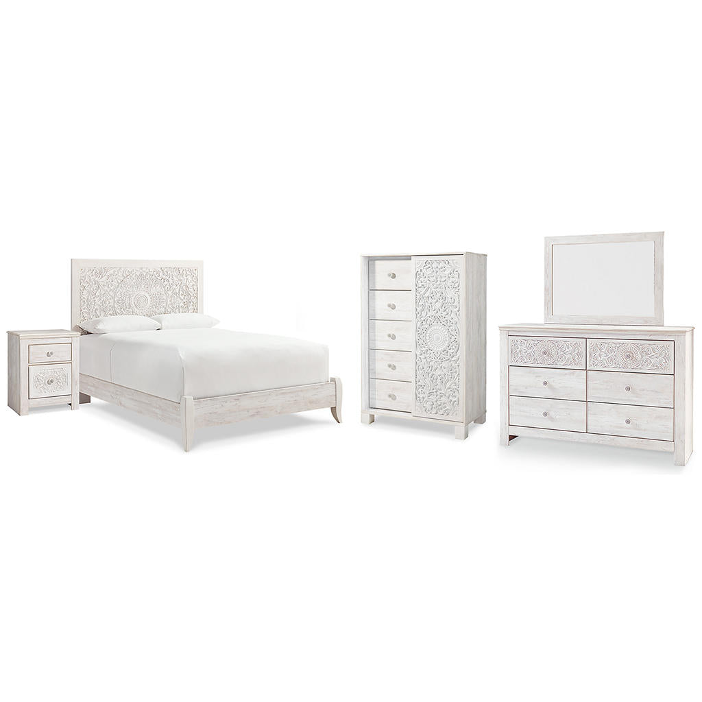 Paxberry Queen Panel Bed, Dresser, Mirror, Chest and Nightstand Signature Design by Ashley® Uncategorized