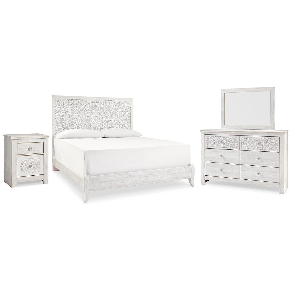 Paxberry King Panel Bed, Dresser, Mirror and Nightstand Signature Design by Ashley® Uncategorized