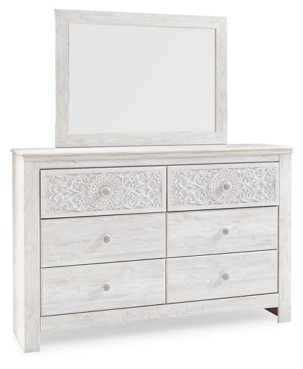 Paxberry Queen Panel Bed, Dresser and Mirror