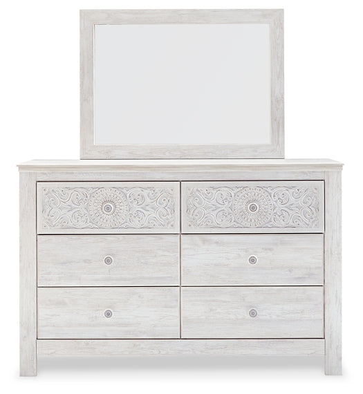 Paxberry Queen Panel Bed, Dresser and Mirror