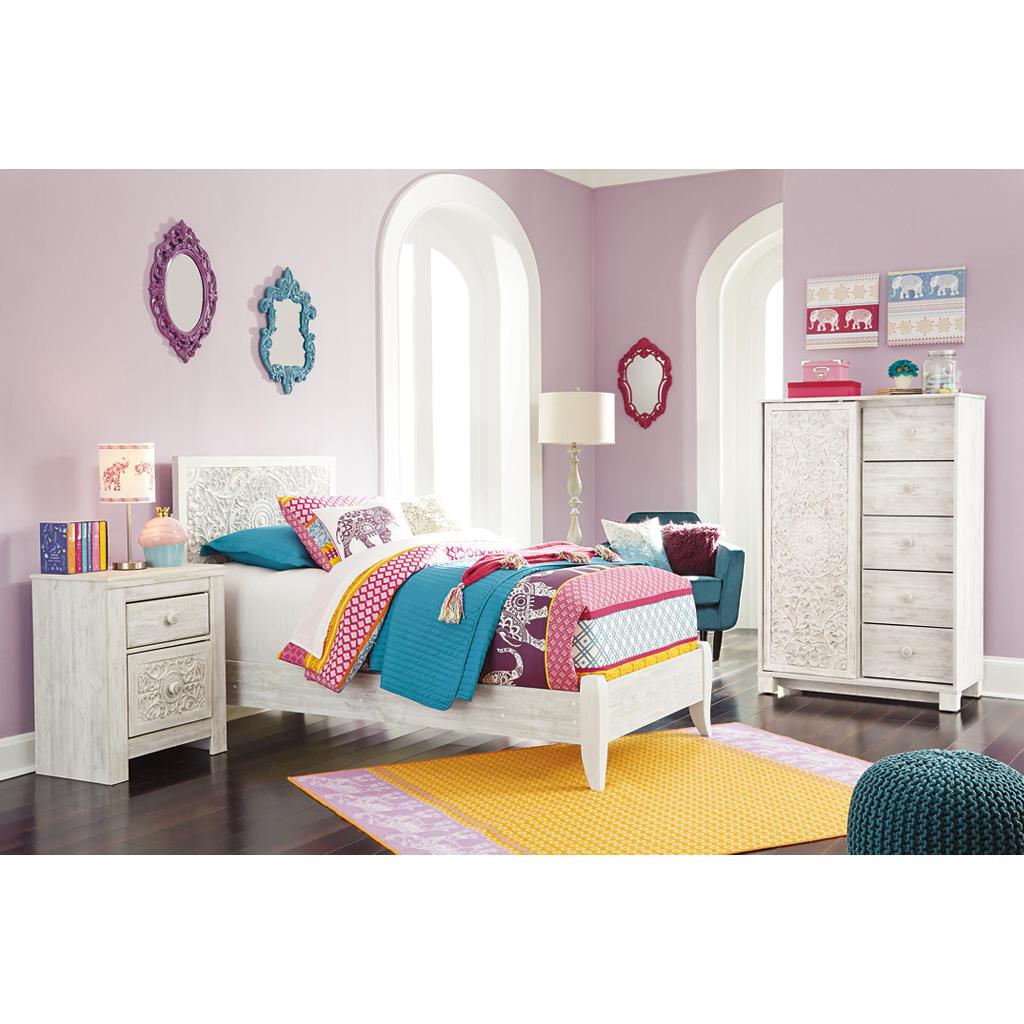 Paxberry Twin Panel Bed, Chest, Nightstand Signature Design by Ashley® Uncategorized