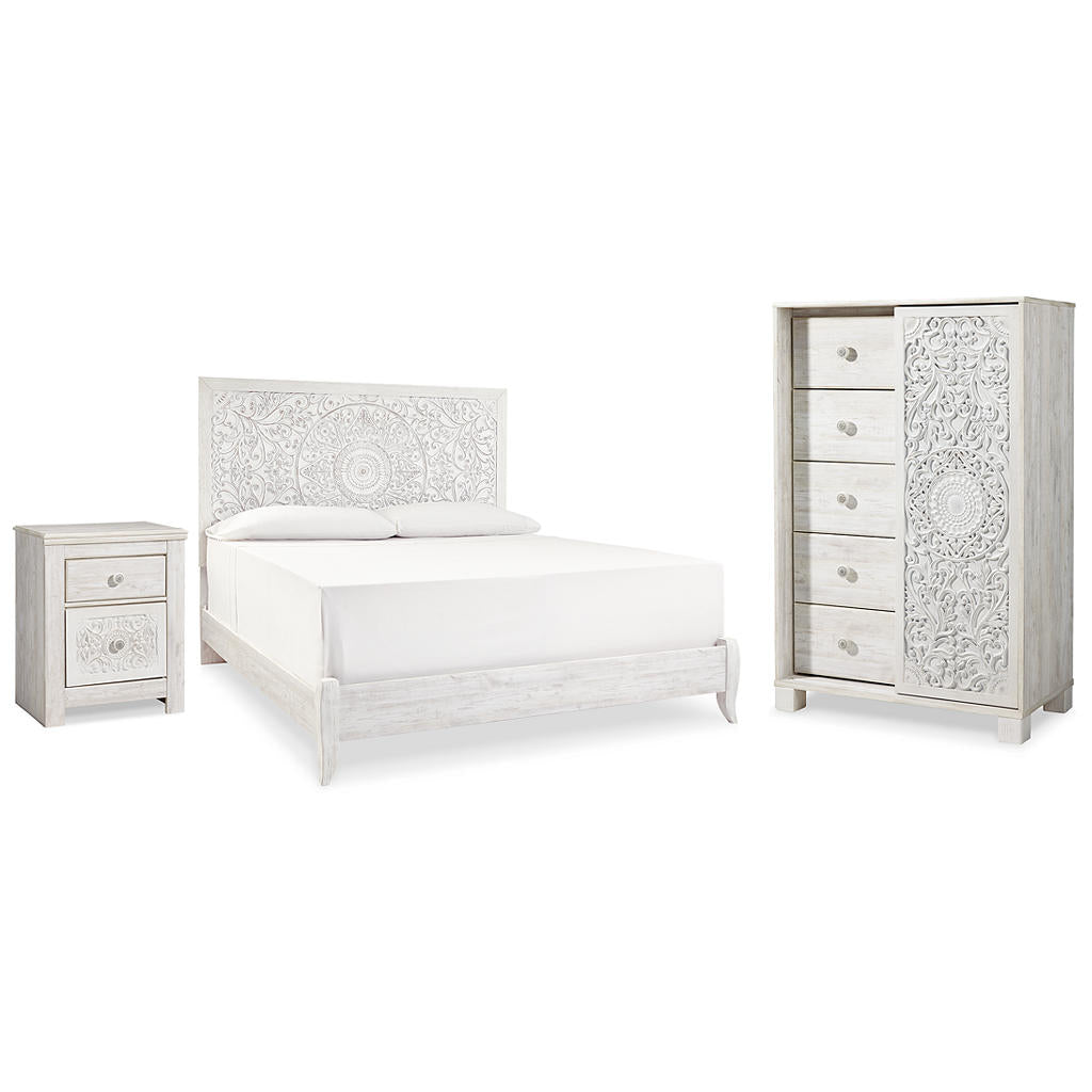 Paxberry King Panel Bed, Chest and Nightstand Signature Design by Ashley® Uncategorized