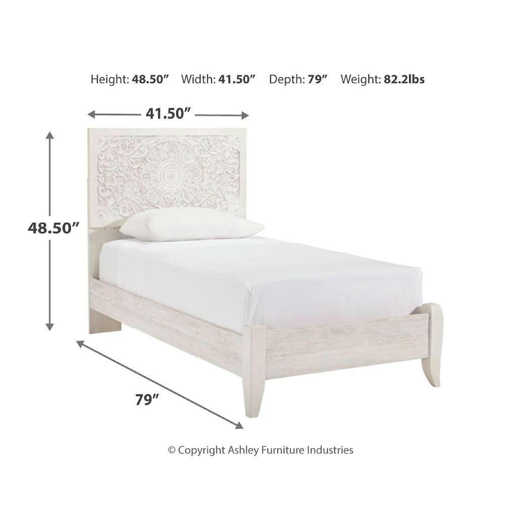 Paxberry Twin Panel Bed, Nightstand Signature Design by Ashley® Uncategorized