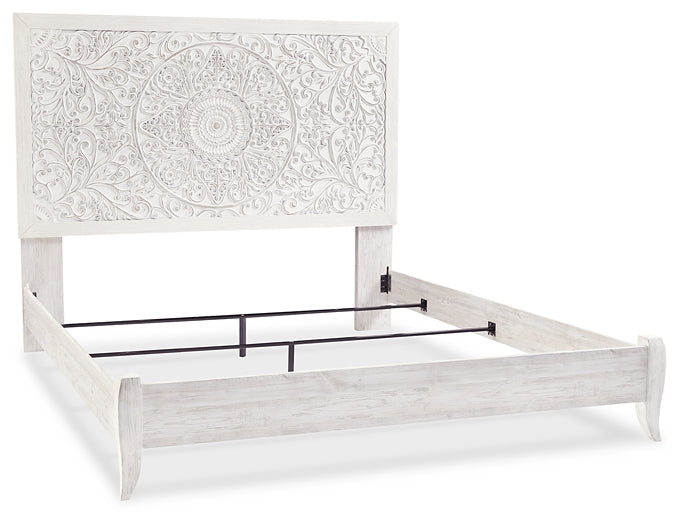 Paxberry King Panel Bed, Dresser and Mirror