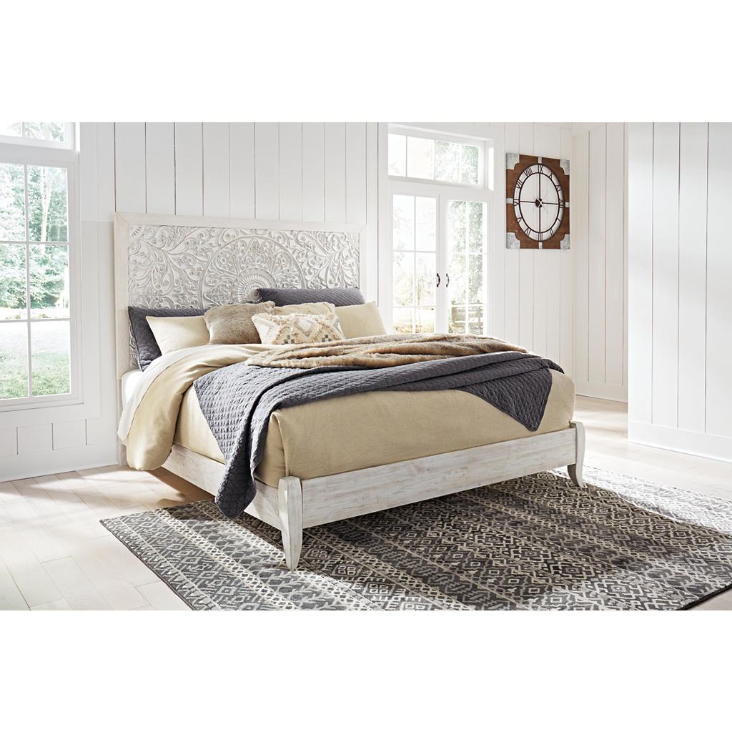Paxberry King Panel Bed, Dresser, Mirror and Nightstand Signature Design by Ashley® Uncategorized