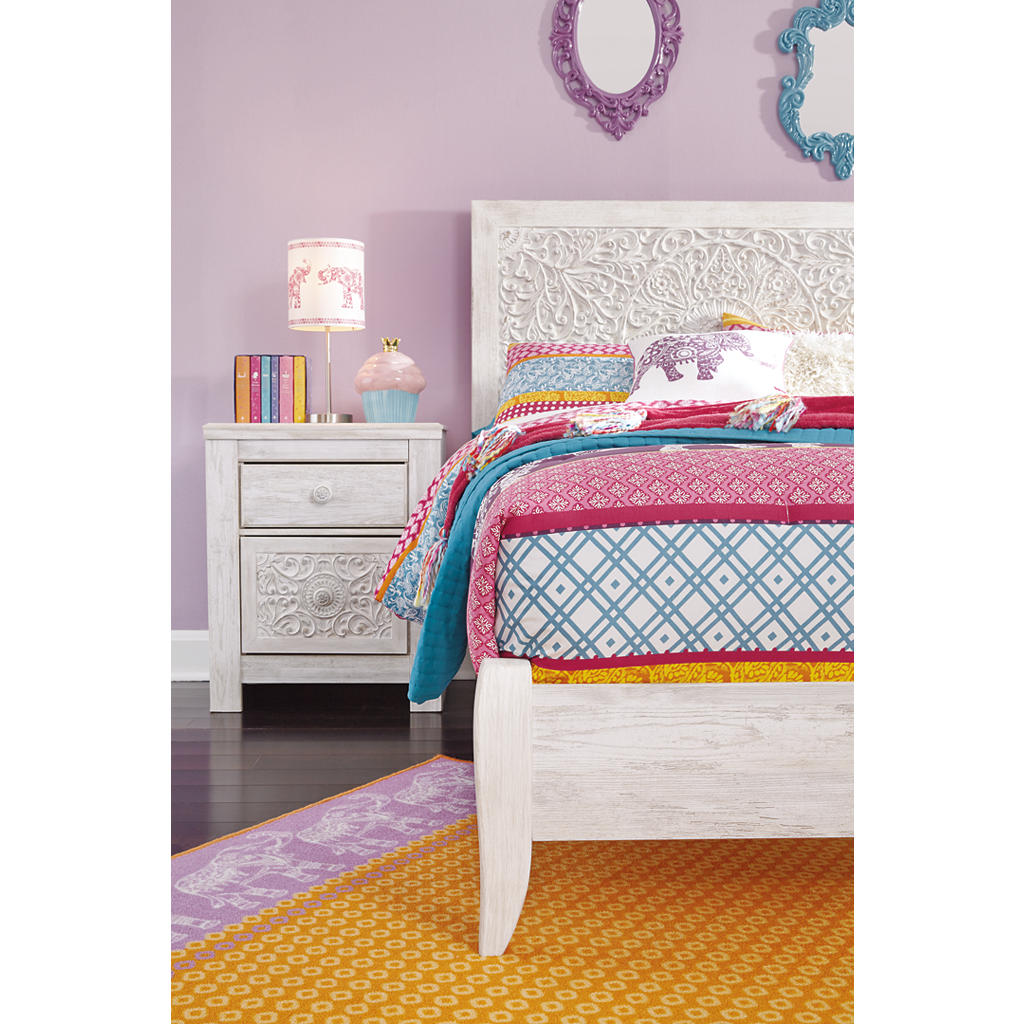 Paxberry Full Panel Headboard — Whitewash Signature Design by Ashley® Headboards