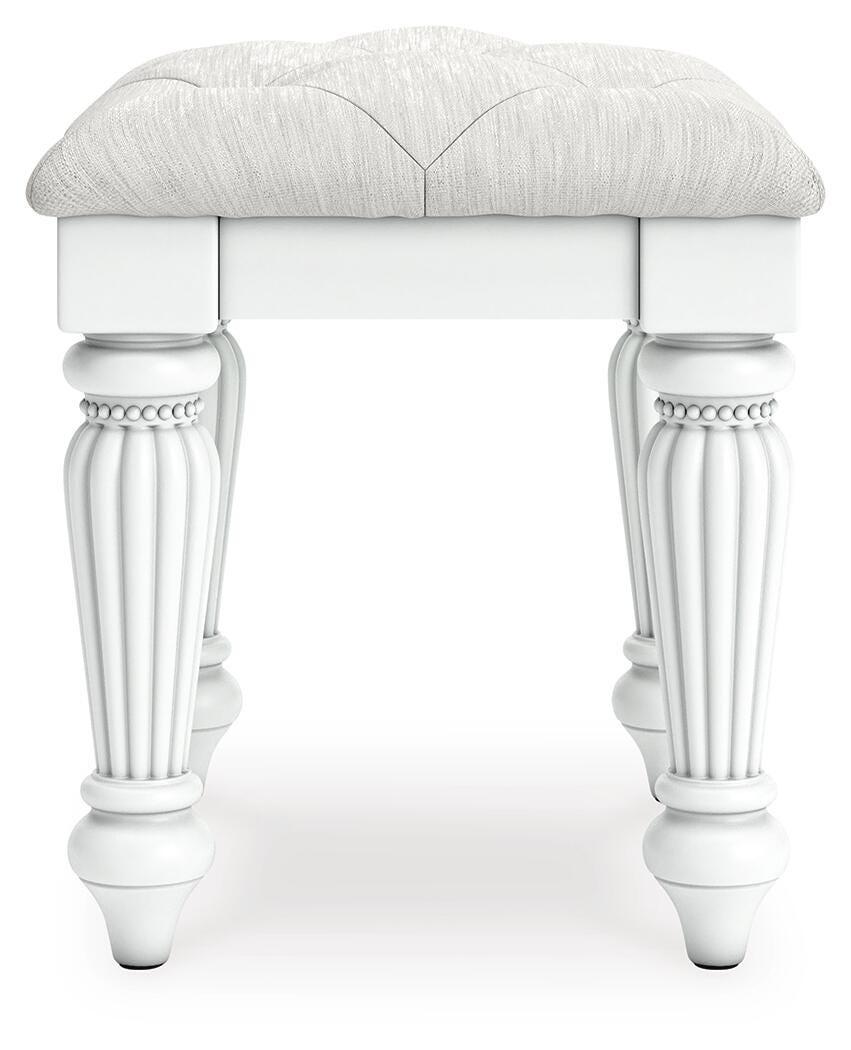 Kozlani Vanity with 2 Cabinets, Mirror and Stool — 4-Piece Signature Design by Ashley® Bedroom