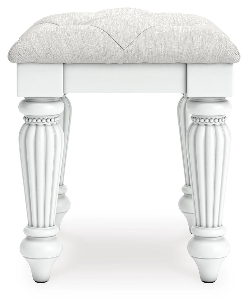 Kozlani Vanity with 2 Cabinets, Mirror and Stool — 4-Piece Signature Design by Ashley® Bedroom
