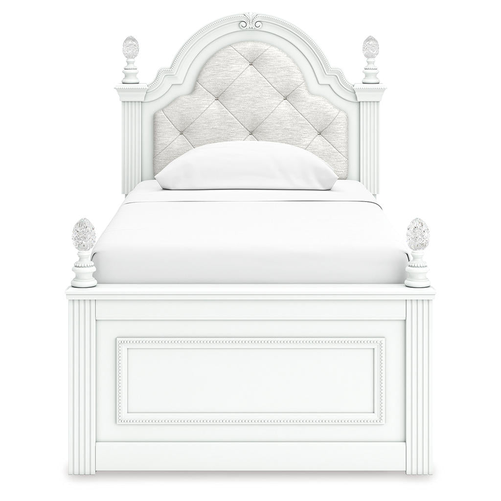 Kozlani Twin Upholstered Panel Storage Bed Signature Design by Ashley® Beds