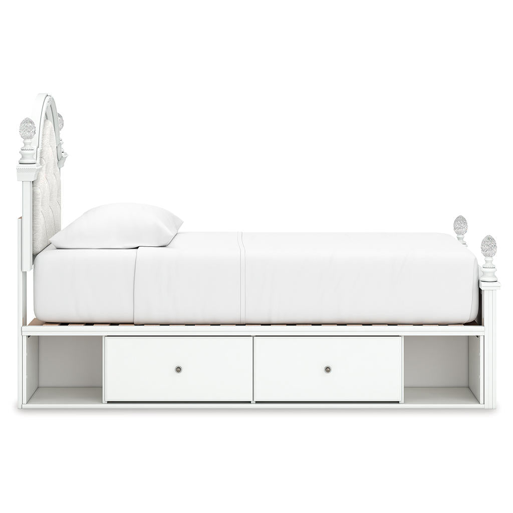 Kozlani Twin Upholstered Panel Storage Bed Signature Design by Ashley® Beds
