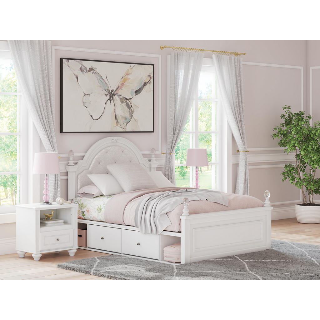 Kozlani Full Upholstered Panel Storage Bed Signature Design by Ashley® Beds