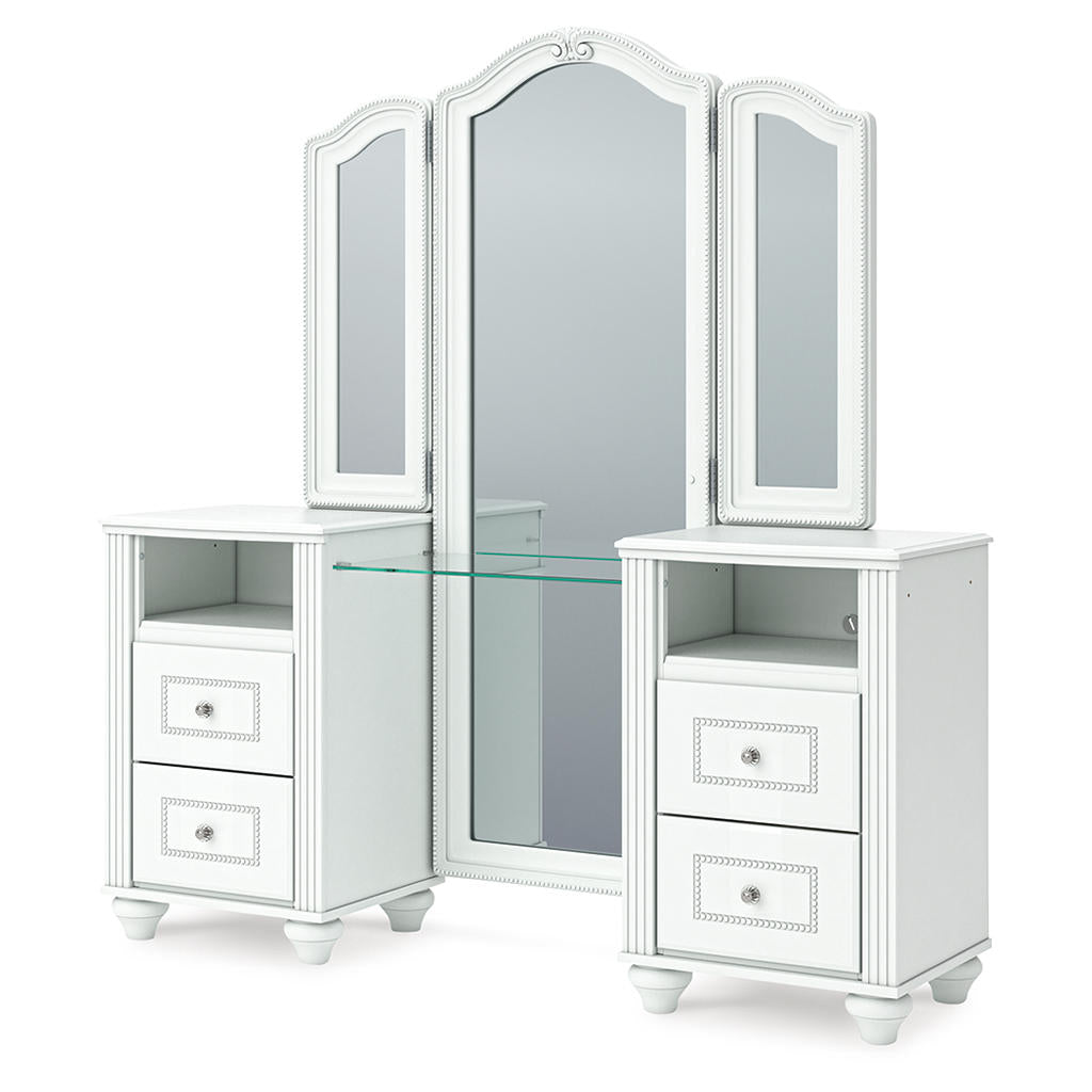 Kozlani Vanity with Mirror Signature Design by Ashley® Vanities
