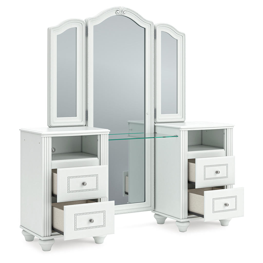 Kozlani Vanity with Mirror Signature Design by Ashley® Vanities
