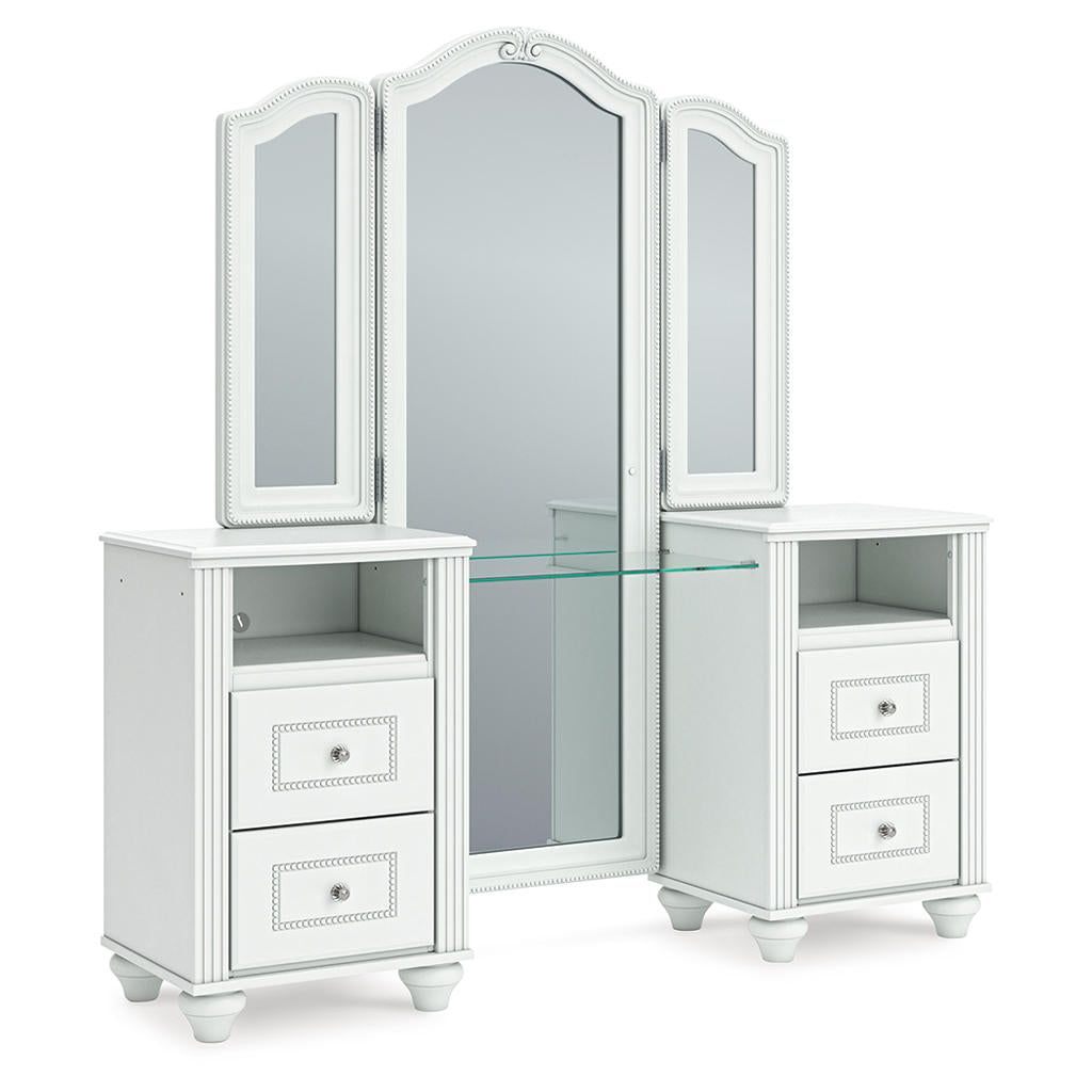 Kozlani Vanity with Mirror Signature Design by Ashley® Vanities