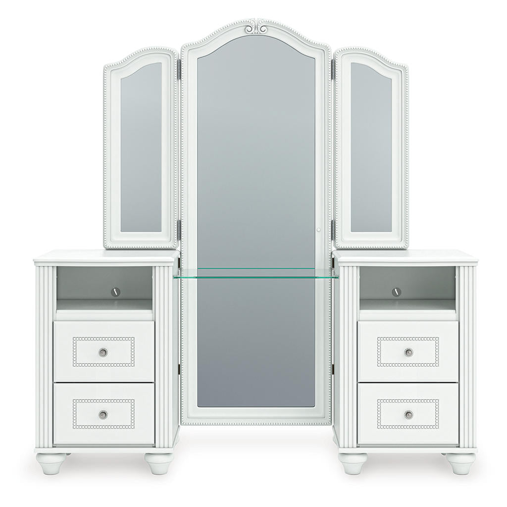 Kozlani Vanity with Mirror Signature Design by Ashley® Vanities