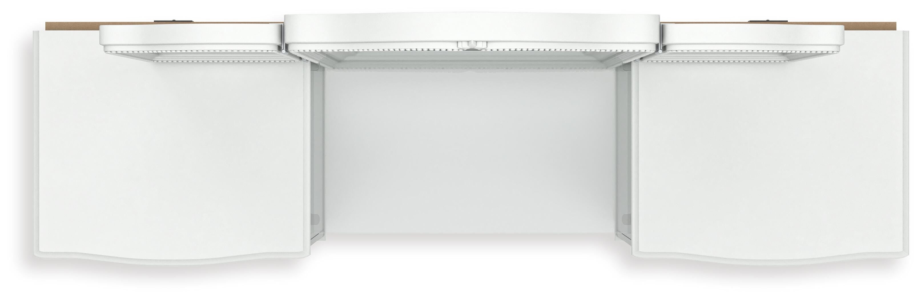 Kozlani Vanity with 2 Cabinets, Mirror and Stool — 4-Piece Signature Design by Ashley® Bedroom
