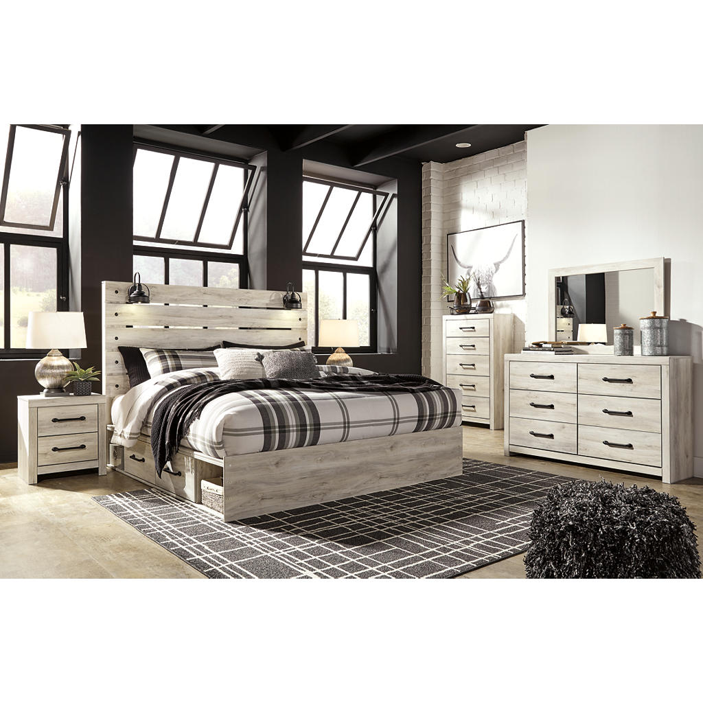 Cambeck King Panel Bed with Storage, Dresser, Mirror, Chest and 2 Nightstands Signature Design by Ashley® Uncategorized