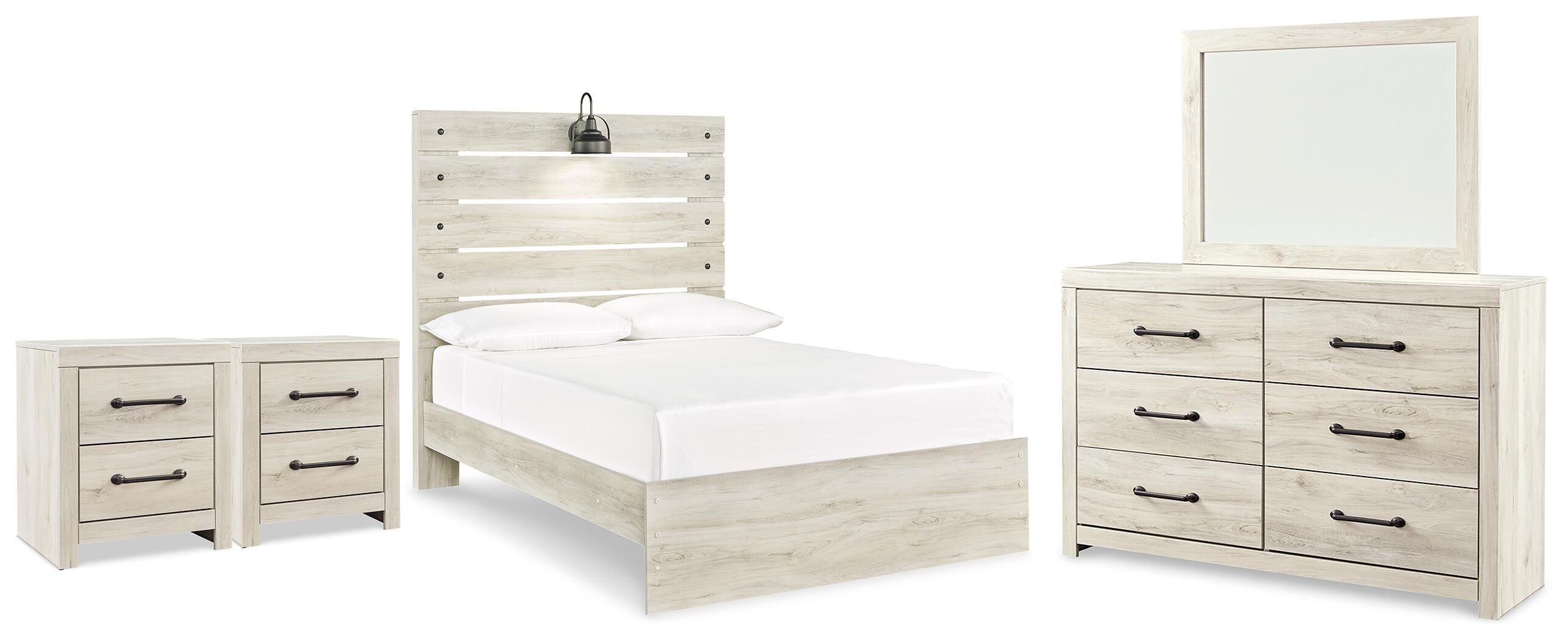 Cambeck Full Panel Bed 5-Piece Set — Mirror, 2 Nightstands Signature Design by Ashley® Bedroom