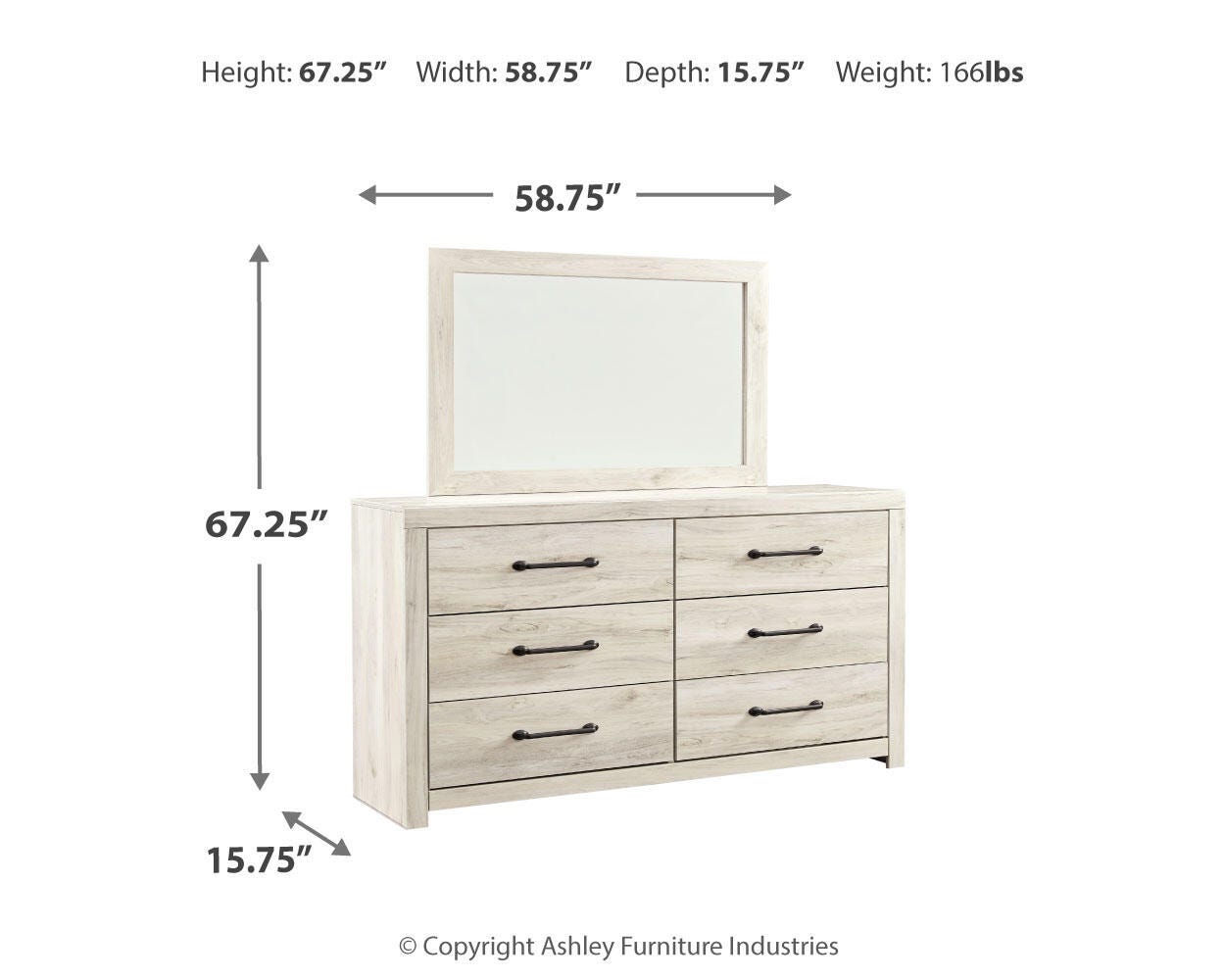 Cambeck Queen Headboard, Dresser, Mirror, Chest and Nightstand Signature Design by Ashley® Bedroom