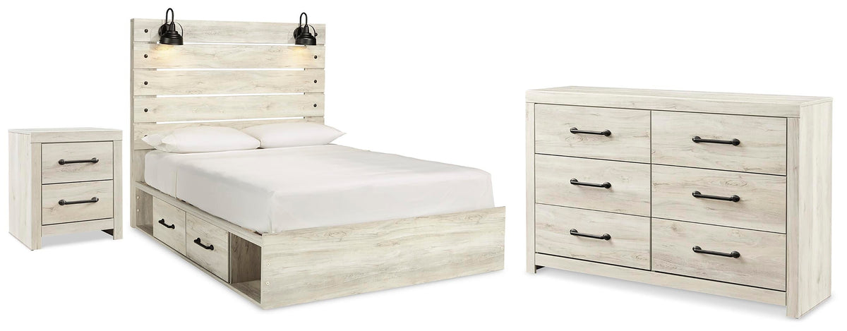 Cambeck Queen Storage Bed, Dresser and Nightstand — Underbed Drawers Signature Design by Ashley® Bedroom