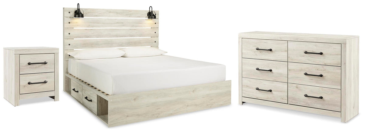 Cambeck King Storage Bed, Dresser and Nightstand — Underbed Drawers Signature Design by Ashley® Bedroom