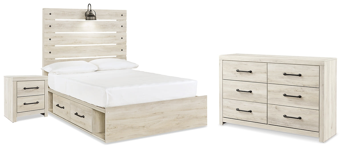 Cambeck Full Panel Storage Bed with Dresser and Nightstand