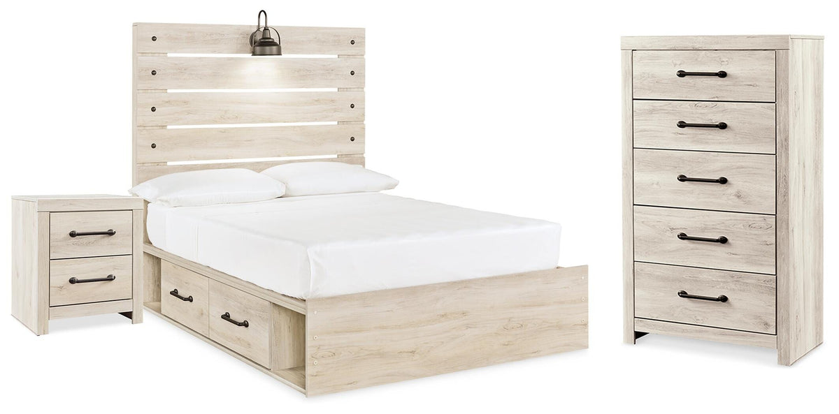 Cambeck Full Storage Bed, Chest and Nightstand — Side-Rail Drawers Signature Design by Ashley® Bedroom Package