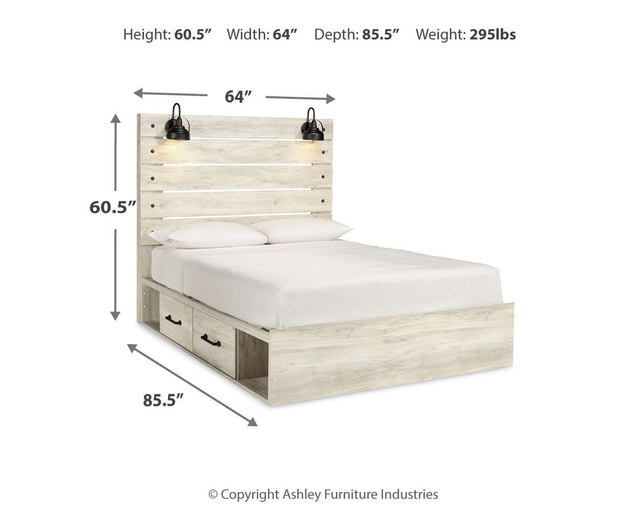 Cambeck Queen Storage Bed, Dresser and Nightstand — Underbed Drawers Signature Design by Ashley® Bedroom