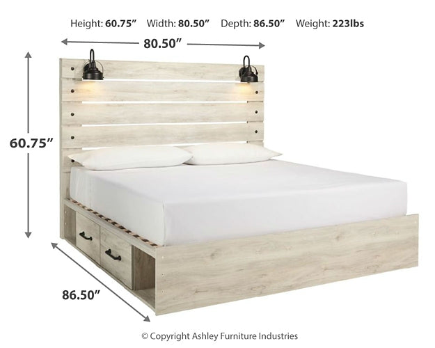 Cambeck King Storage Bed, Dresser, Chest and 2 Nightstands