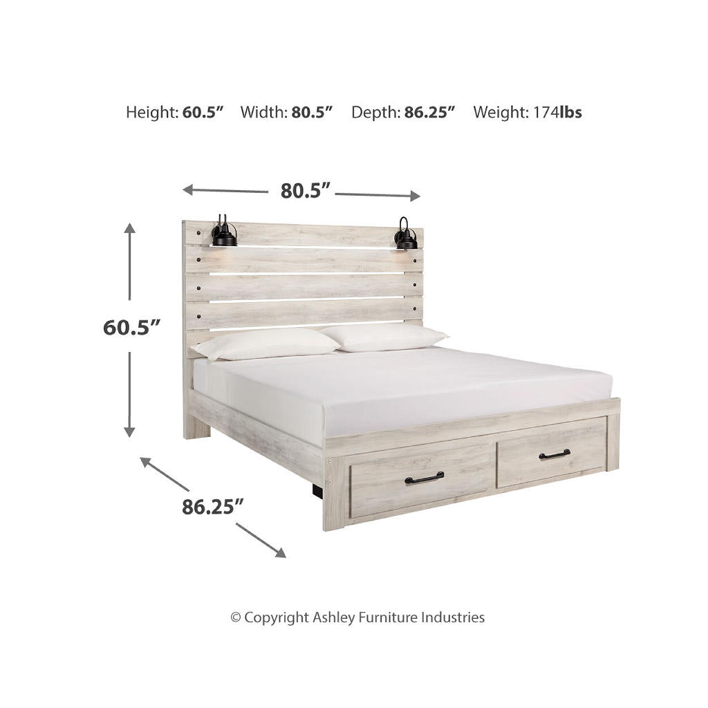 Cambeck King Panel Bed with 2 Storage Drawers Signature Design by Ashley® Bedroom