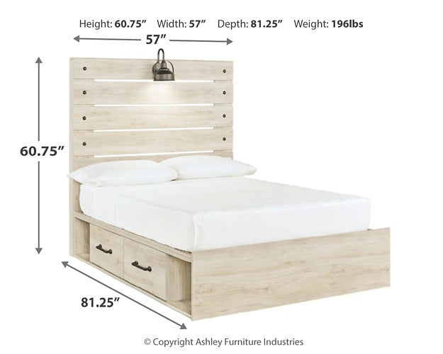 Cambeck Full Panel Storage Bed with Dresser and Nightstand