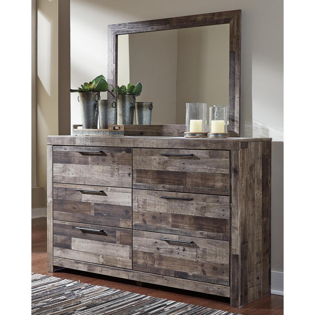 Derekson King Storage Bed, Dresser and Mirror — Gray Signature Design by Ashley® Uncategorized