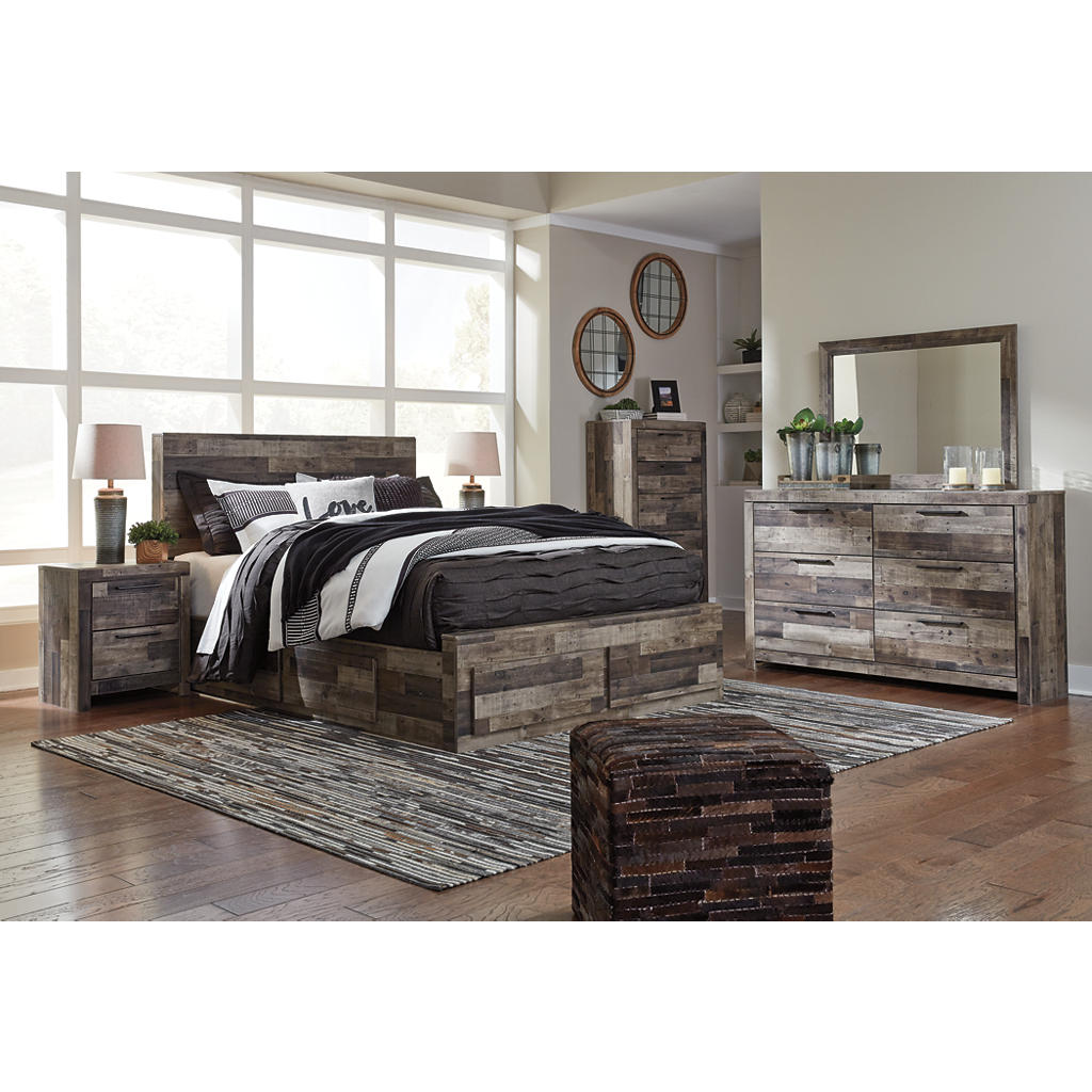 Derekson Queen Panel Bed with 6 Storage Drawers Benchcraft® Bedroom