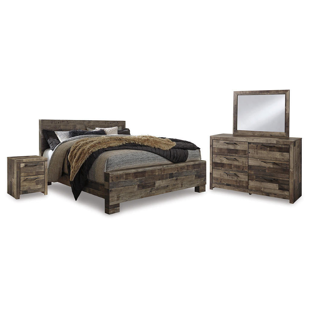 Derekson King Panel Bed, Dresser, Mirror and Nightstand Benchcraft® Uncategorized