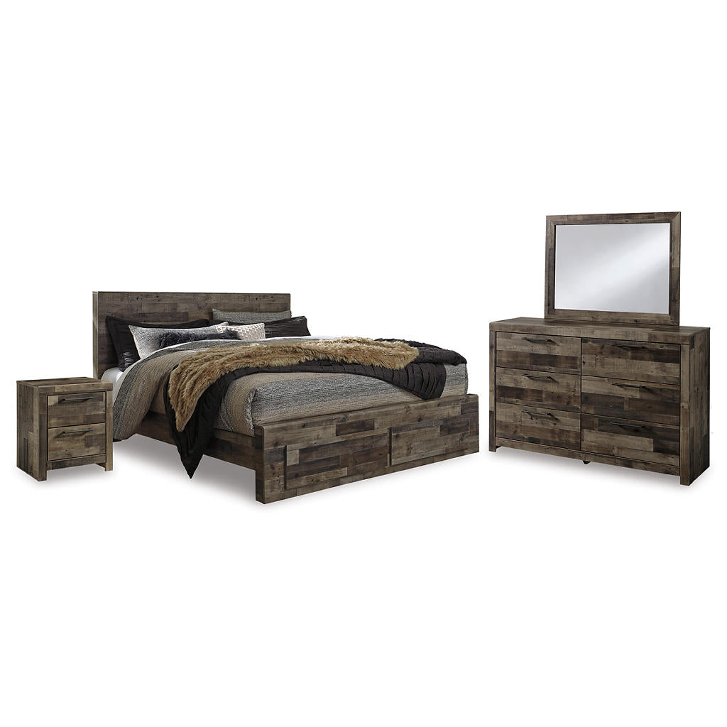 Derekson King Panel Storage Bed, Dresser and Nightstand Signature Design by Ashley® Uncategorized