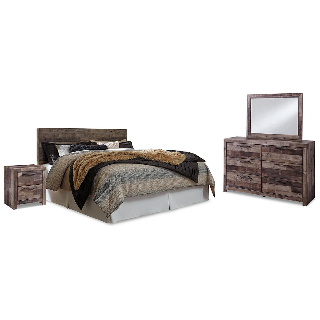 Derekson King Panel Headboard, Dresser, Mirror and Nightstand Benchcraft® Uncategorized