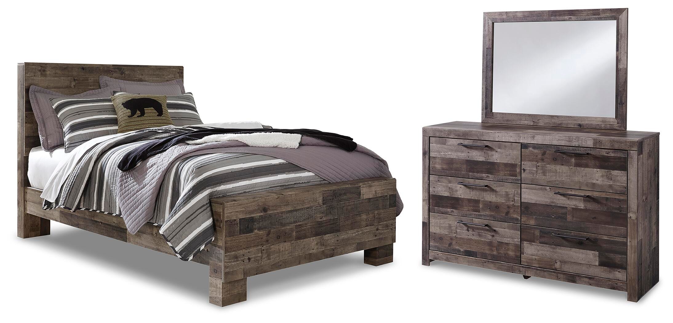 Derekson Full Panel Bed, Dresser and Mirror — 3-Piece Set Benchcraft® Bedroom
