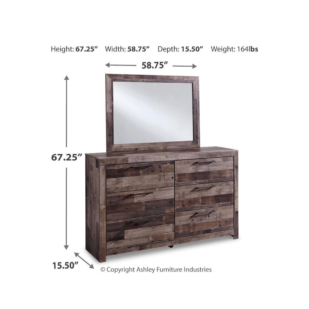 Derekson King Storage Bed, Dresser and Mirror — Gray Signature Design by Ashley® Uncategorized