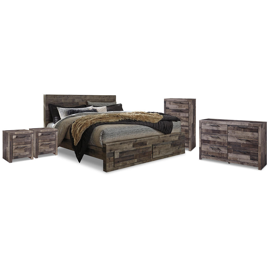 Derekson King Storage Bed, Dresser, Chest and 2 Nightstands Signature Design by Ashley® Uncategorized