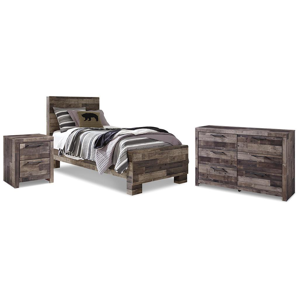 Derekson Twin Bed, Dresser and Nightstand — Gray Benchcraft® Uncategorized