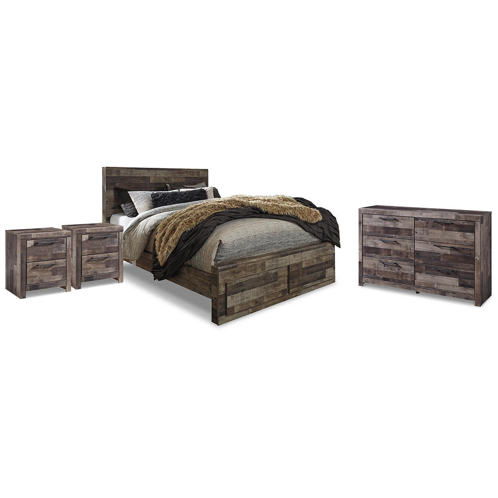 Derekson Queen Panel Storage Bed, Dresser and 2 Nightstands Signature Design by Ashley® Uncategorized