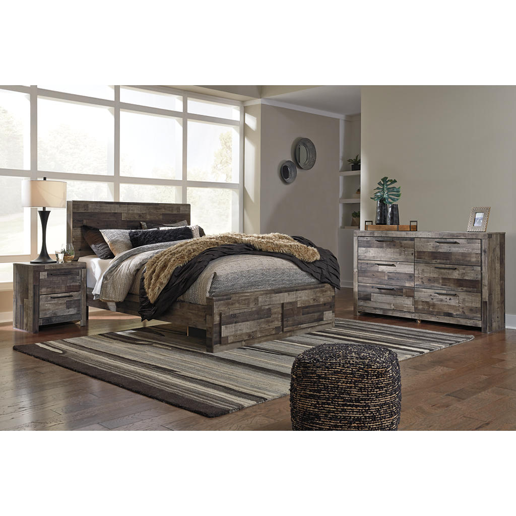Derekson Queen Panel Storage Bed, Dresser and Nightstand Signature Design by Ashley® Uncategorized