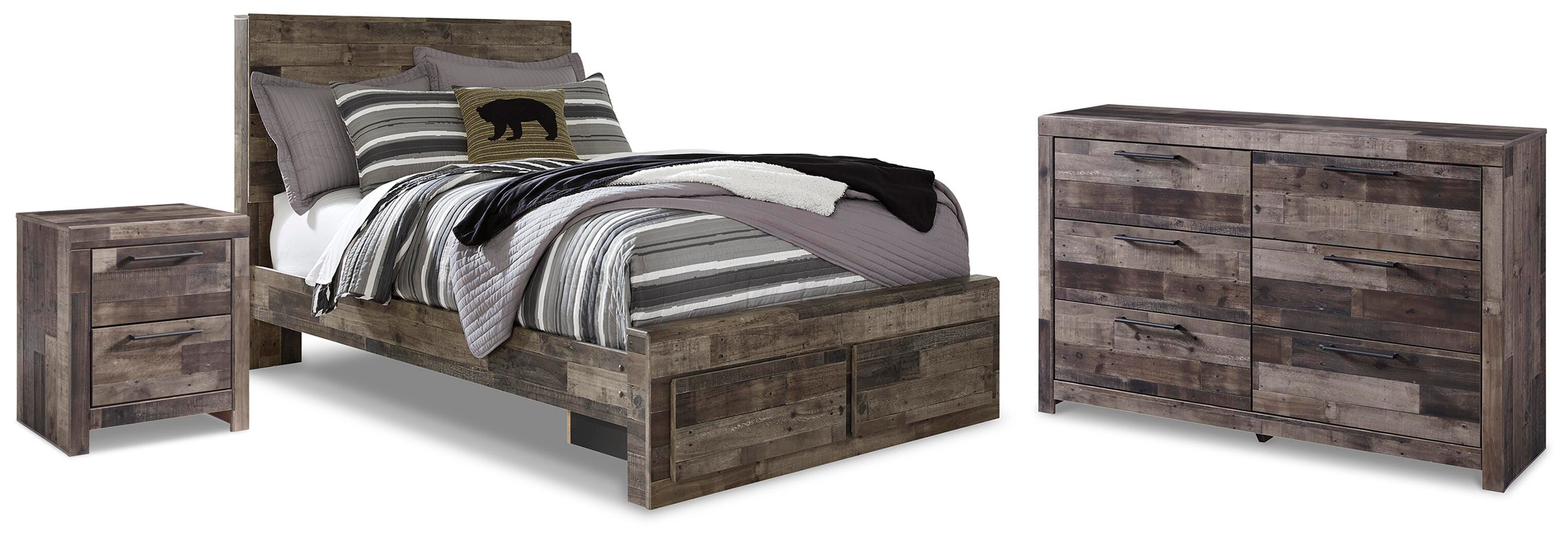 Derekson Full Storage Bed, Dresser and Nightstand — 3-Piece Signature Design by Ashley® Bedroom